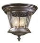 World Imports Lighting 74264-89 Northampton 3-Light Flush Mount Fixture, Bronze