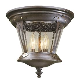 World Imports Lighting 74264-89 Northampton 3-Light Flush Mount Fixture, Bronze by World Imports