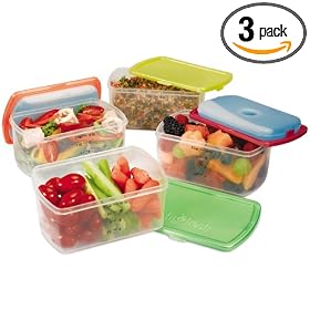 Fit & Fresh Smart Portion Chill Container Set, 2 Cups (Pack of 3)