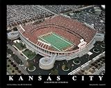 Professionally Framed Brad Geller Kansas City Chiefs Arrowhead Stadium Sports Poster Print - 22x28 with RichAndFramous Black Wood Frame
