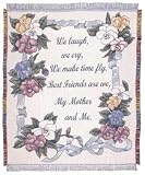 My Mother & Me Best Friends Are We Mom and Daughter Afghan Throw Blanket