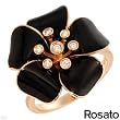 Rosato! Made in Italy Elegant Ring With Super Clean F-G/VS Diamonds Made of 18K Gold (Size 7.5)