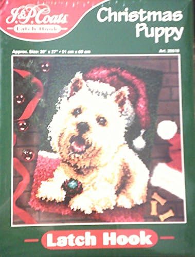 Christmas Puppy Latch Hook Kit.