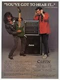 1989 Craig Chaquico Bob Bradshaw Carvin Amps Print Ad (6202)
