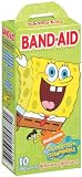 Band Aid Brand Adhesive Bandages, SpongeBob Decorated Bandages, Extra Large, 10 Count All One Size Bandages