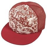 Independent Controlled Choas Mesh Snap-Back Cap - Red