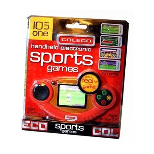 Childrens Toyshop  Toys : Coleco Sports Handheld and Plug-N-Play TV Video Game - 10 in 1 Games