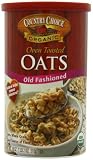 Country Choice Organic Oven Toasted Old Fashioned Oats, 18-Ounce Canisters (Pack of 6)