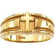 14K Yellow Gold Cross Lady's Wedding Band