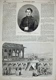 1858 HOME CASHMERE GATE WAR INTERIOR FORT AGRA MEN