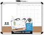 Board Dudes 17 x 23 Inches Aluminum Frame Magnetic 3-In-1 Board (79293UA-4)