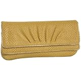 Lauren Merkin Allie Snake-Embossed Clutch