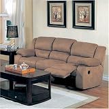 Belmont Motion Sofa By Coaster Furniture With Silver Shipping