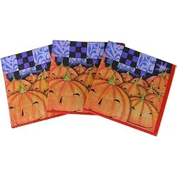 3 Packs of Novelty Print Napkins, Cocktail Size, 20 in Each Pack