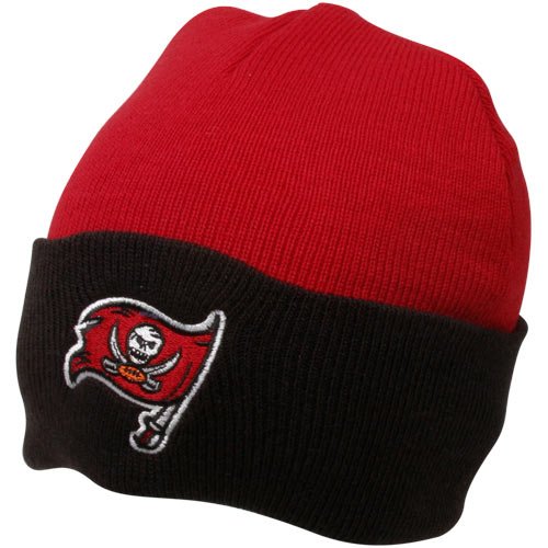 NFL Men's End Zone Cuffed Knit Hat - K010Z (Tampa Bay Buccaneers, One Size Fits All)