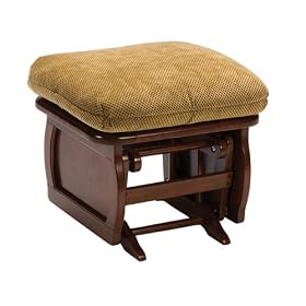 Deluxe Glider Ottoman - Caramel/ Mahogany 