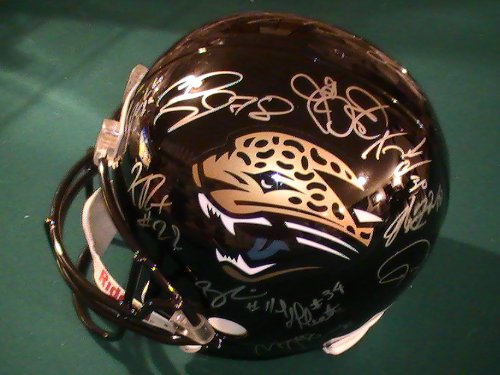 2011 Jacksonville Jaguars Team Signed Autographed Full Size HELMET Maurice Jones Drew,Gabbert, Blaine, Coa + Hologram
