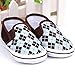 Weixinbuy Baby Boy Soft Sole Sneaker Plaid Slip On Crib Shoes Blue 4-8M