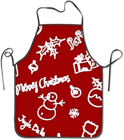Christmas Reindeer and Tree Kitchen Overlock Apron