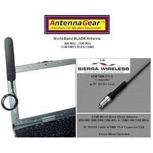Sierra Wireless AT&T USBConnect Mercury USB Modem BLADE ANTENNA - OEM SMK TS-9 by AntennaGear