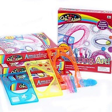Stars Cra-Z-Line-Art Spiral Amazing Art Kit Drawing Rule Spirograph