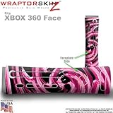 Alecias Swirl 02 Hot Pink Skin by WraptorSkinz TM fits Original XBOX 360 Factory Faceplates