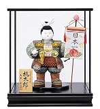 木目込人形「桃太郎」（中）　大里彩作　ケース付(NO.545027)