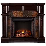 SEI Cartwright Convertible Electric Fireplace, Espresso