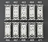 エスコ 125V/15A埋込コンセント（2口/抜け止め） EA940CD-464