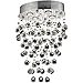 Elegant Lighting Value Galaxy Collection Pendant L:16 in W:11.5in H:24in Lt:4 Chrome Finish (Swarovski Elements Crystals) Chrome
