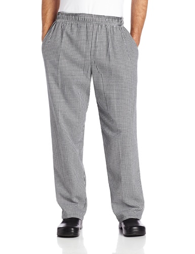 Dickies Men's The Traditional Baggy Houndstooth Chef Pant, Houndstooth, Medium
