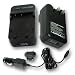 Fast ac / dc Charger for Nikon EN-EL5 Battery - for Coolpix S10 P4 P3 5900 7900 3700 4200 5200 Digital Cameras ( domestic / international use 100 - 240 Volt + EURO Adapter Plug )