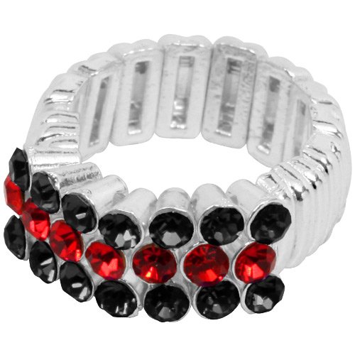 Georgia Bulldogs Crystal Stretch Ring