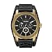 Fossil Men's Vintaged Bronze Chrono Watch De5014 With Black Leather Strap