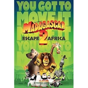Madagascar: Escape 2 Africa Original Double Sided 27x40 Movie Poster - Not A Reprint