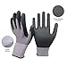 Attican Black Iron Work Gloves, Set of 2 Pairs, Large