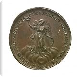 Canvas Prints of Medal commemorating the victories under George III; reverse from National Maritime Museum