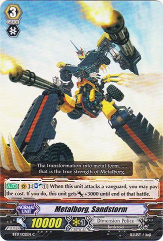 Cardfight!! Vanguard TCG - Metalborg, Sandstorm (BT17/102EN) - Booster Set 17: Blazing Perdition ver.E