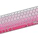 Litop Pink Gradient Thin Silicone Keyboard Cover Keyboard Skin for Apple 13