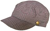 Plaid Summer Newsboy Cap Micro Houndstooth Engineer Hat Golf Fahion Punk Brass Button Military Strap Driver