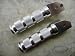 Foot Pegs - Rear Passenger - Honda CBR 600RR 03-08, 1000RR 04-08, 600 F2 F3 F4 F4i 91-06, 900RR 92-99, 929RR 00-01, 954RR 02-03, 1100xx 97-03, 1000F 91-96, VTR 1000 98-03, RVT 1000 RC51 SP1 & SP2, CB1000, VFR 750, VFR 800 - Silver