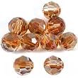 10 Copper Round Swarovski Crystal Beads Parts 5000 6mm