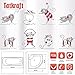 Tatkraft Funny Cats Peva Vinyl Shower Curtain Liner 180X180cm Waterproof 12 Shower Rings Hooks