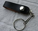 Heavy Duty Leather Belt Clip Key-ID-Badge Chain
