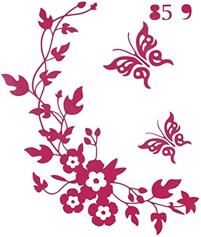Butterfly Flower Laptop Bathroom Toilet Wall Decals Sticker Home Decoration