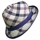 51CyTxUCFfL. SL160  PURPLE VIBRANT PLAID LIGHTWEIGHT FEDORA HAT