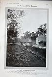 Review Old-print  / 1906 STOUR PICTUREESQUE LOCK DEDHAM TREES RIVER HOUSES