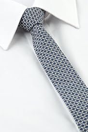 Autograph Pure Cotton Textured Skinny Tie