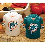 The Memory Company Miami Dolphins Salt and Pepper Shakers