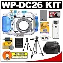 Canon WP-DC26 Waterproof Case with NB-5L Battery + Case + Tripod + Cameta Bonus Accessory Kit for PowerShot SD880 IS Digital Camera